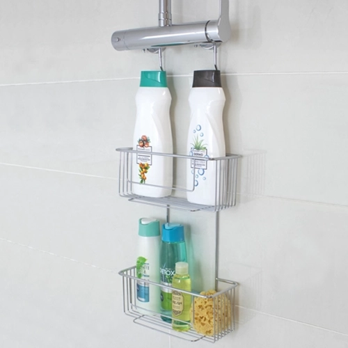 cesto ducha acero inoxidable doble cromado steel