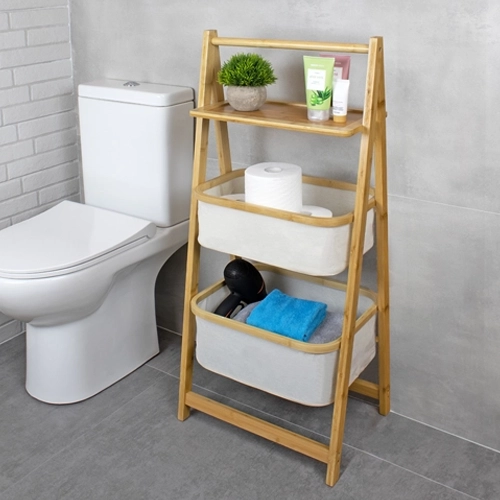 lotus estantería madera con cestos